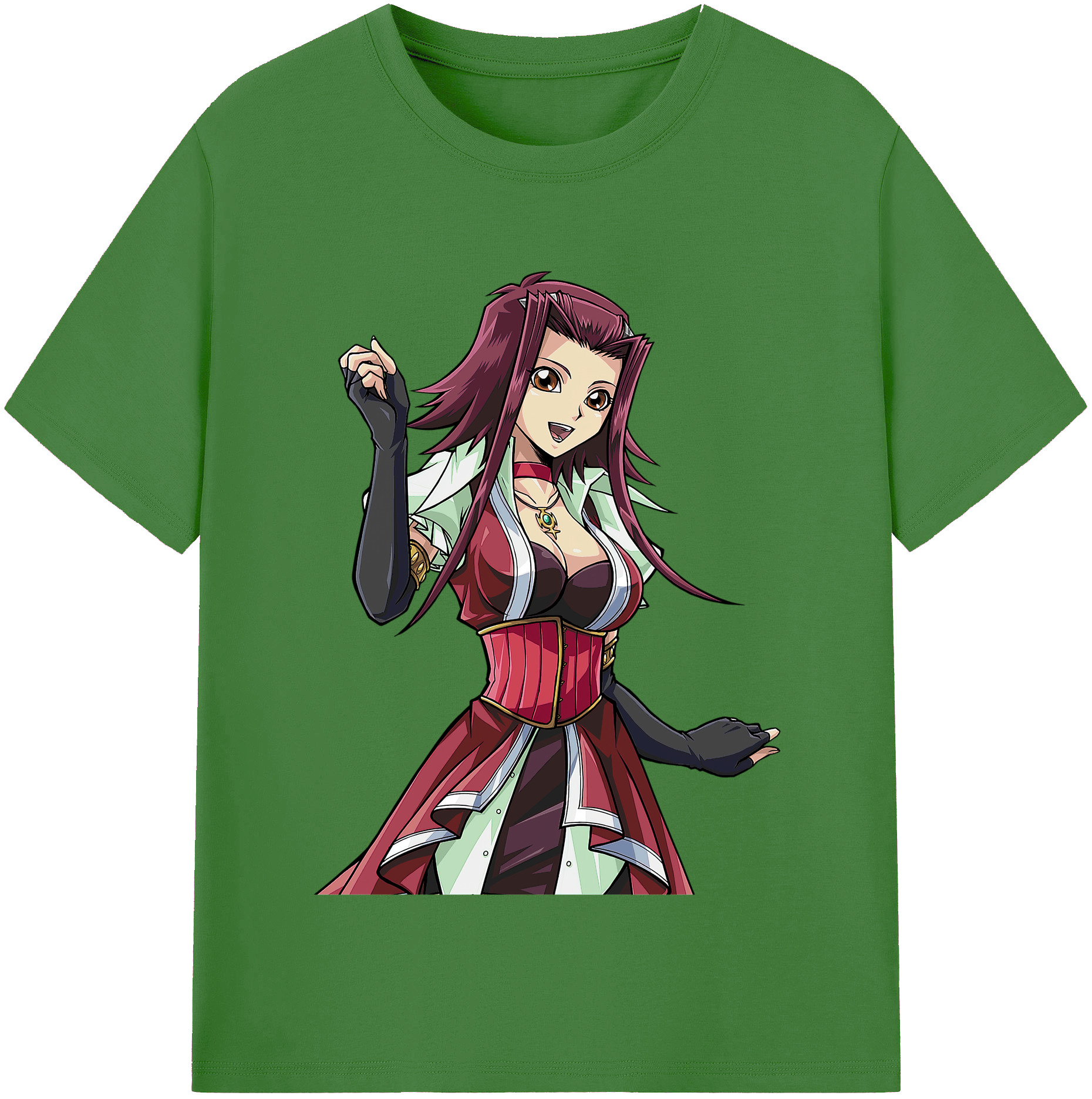 （画像用） 遊☆戯☆王 Yu-Gi-Oh! レディースカジュアルプリントTシャツ（綿100％）